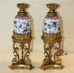 Pair of lamps circa 1850
