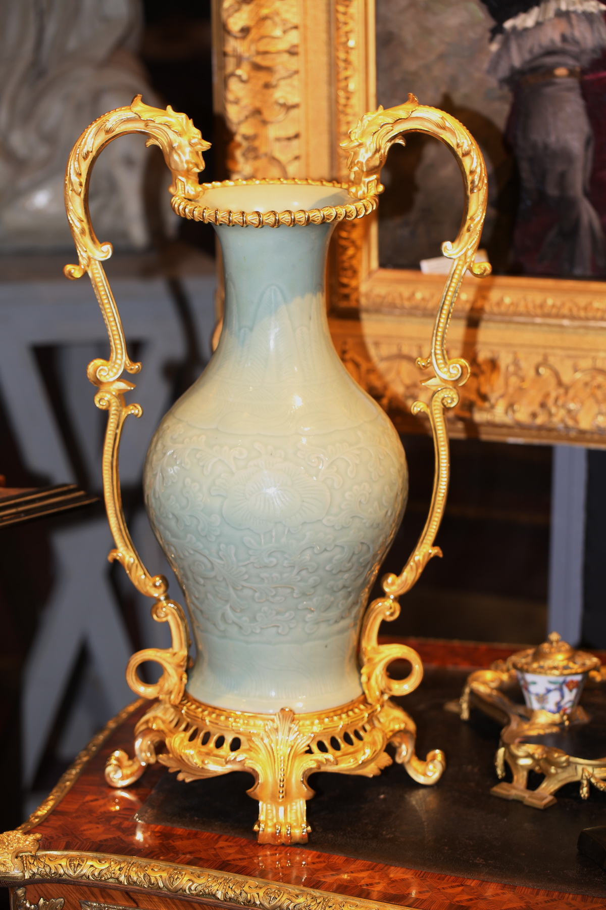 Pichet Verseur Antique en Céramique Céladon, Chine en vente sur Pamono